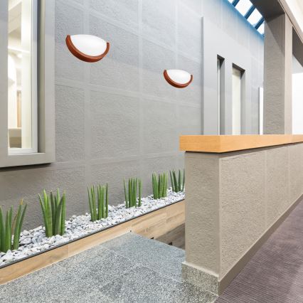 Vägglampa NATURAL SLIM 1xE27/60W/230V tall/brun