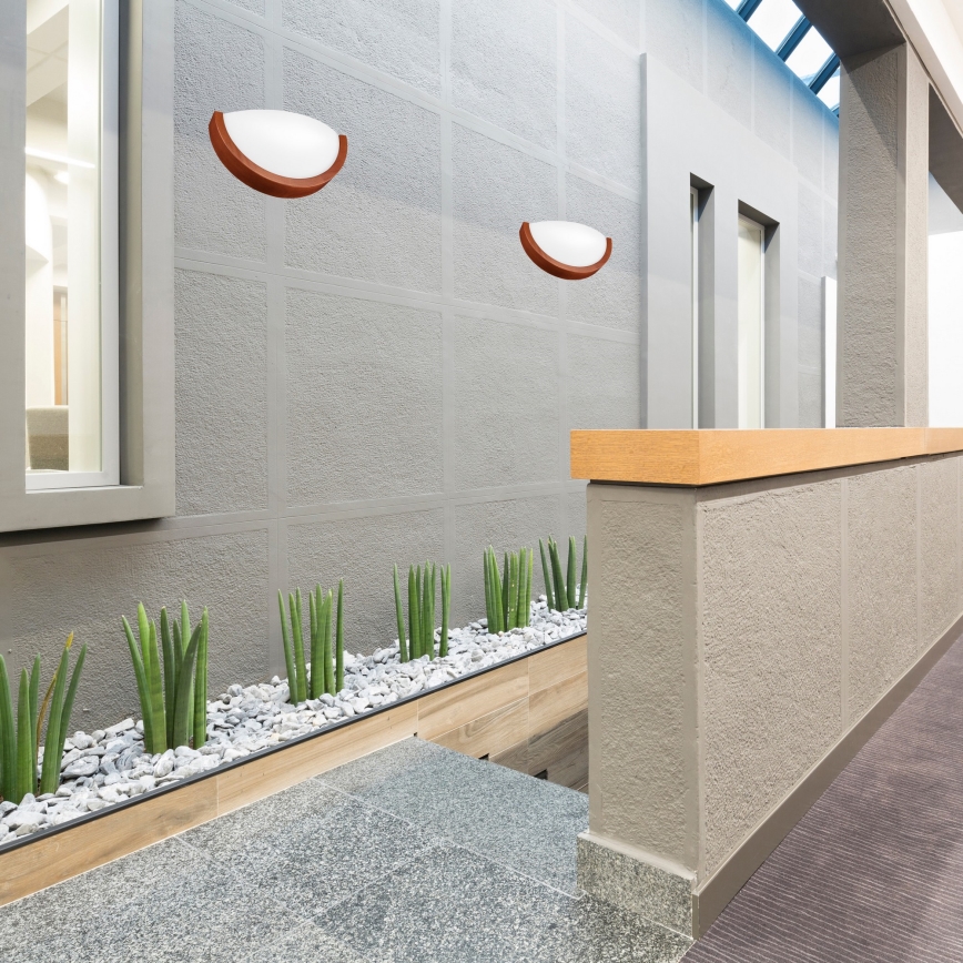 Vägglampa NATURAL SLIM 1xE27/60W/230V tall/brun