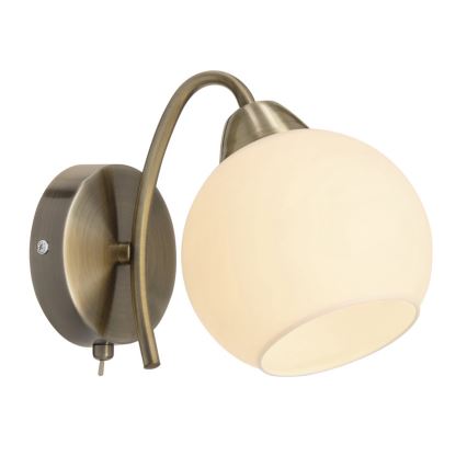 Vägglampa NESTOR 1xE27/40W/230V, mässing