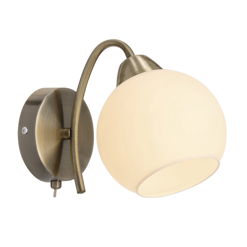 Vägglampa NESTOR 1xE27/40W/230V, mässing