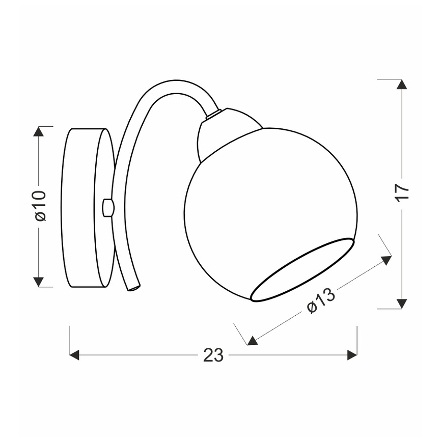 Vägglampa NESTOR 1xE27/40W/230V, mässing