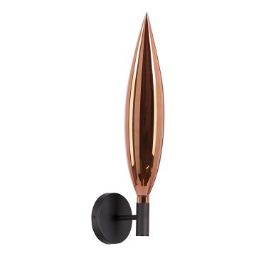 Vägglampa NORDIC 1xG9/5W/230V svart/koppar