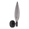 Vägglampa NORDIC 1xG9/5W/230V svart/rökgrå