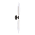 Vägglampa NORDIC 2xG9/5W/230V svart/klarglas