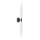 Vägglampa NORDIC 2xG9/5W/230V svart/klarglas