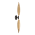 Vägglampa NORDIC 2xG9/5W/230V svart/rökbeige