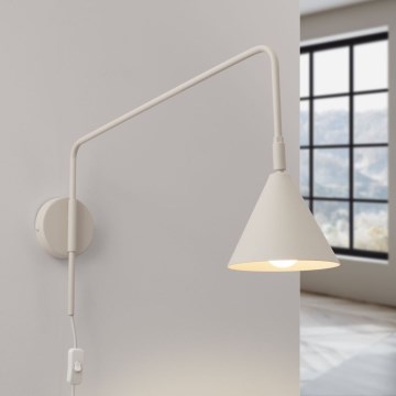 Vägglampa NOX 1xE14/10W/230V grädde