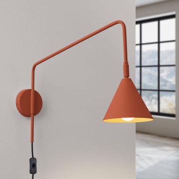 Vägglampa NOX 1xE14/10W/230V orange