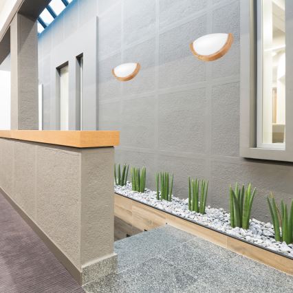 Vägglampa OAK SLIM 1xE27/60W/230V ek