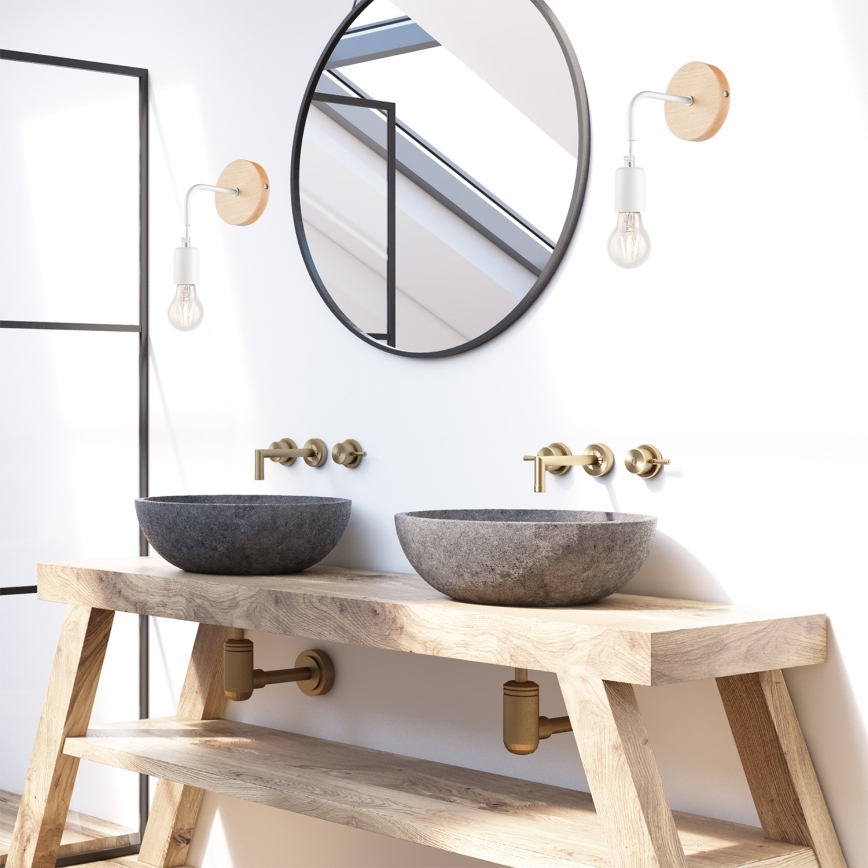 Vägglampa ORAZIO 1xE27/60W/230V bok