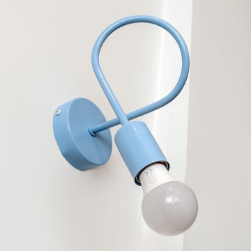 Vägglampa OXFORD 1xE27/15W/230V blå