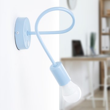 Vägglampa OXFORD 1xE27/15W/230V blå