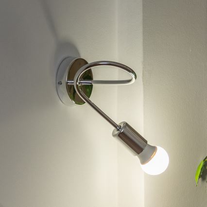 Vägglampa OXFORD 1xE27/15W/230V blank krom