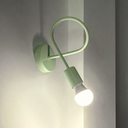Vägglampa OXFORD 1xE27/15W/230V grön