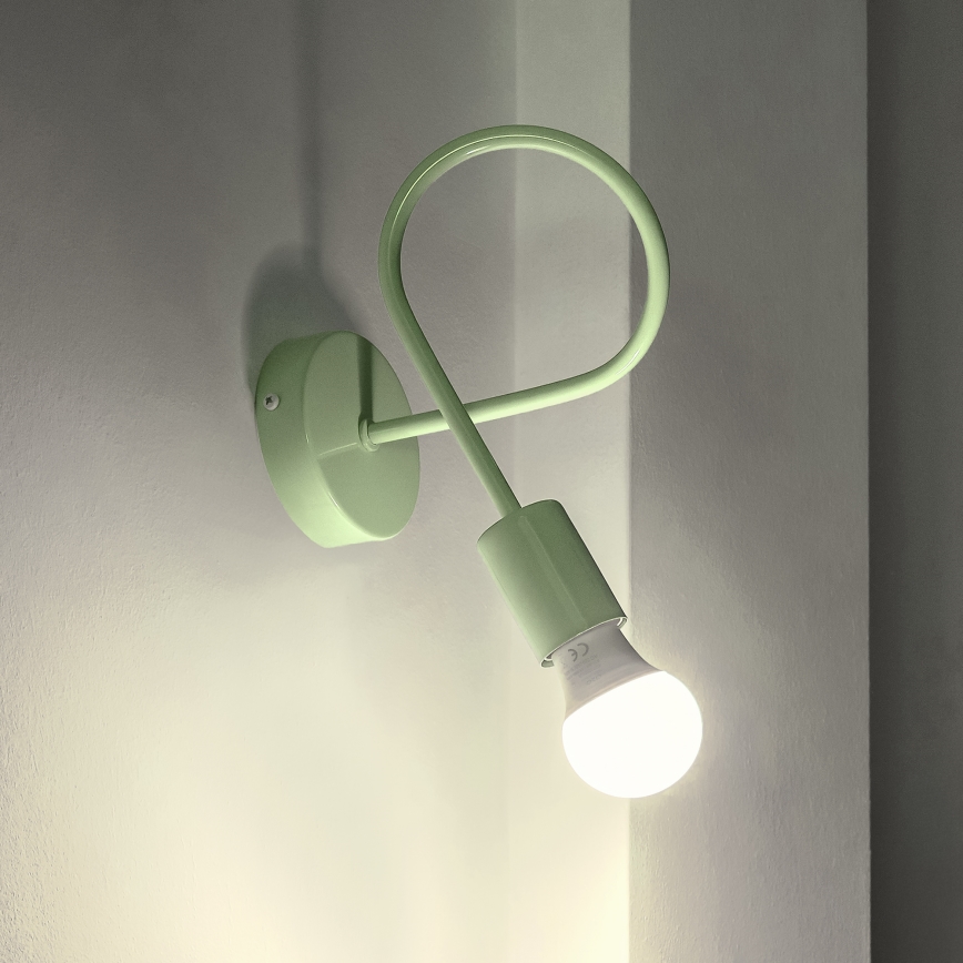 Vägglampa OXFORD 1xE27/15W/230V grön
