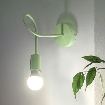 Vägglampa OXFORD 1xE27/15W/230V grön