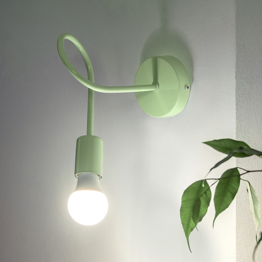Vägglampa OXFORD 1xE27/15W/230V grön