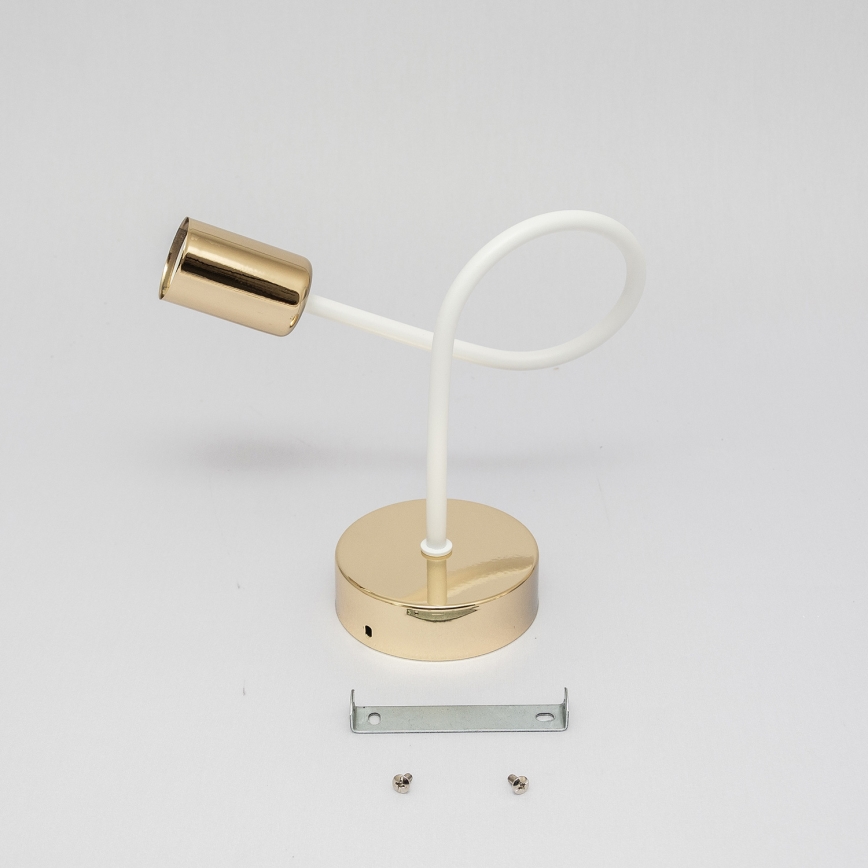 Vägglampa OXFORD 1xE27/15W/230V guld/vit