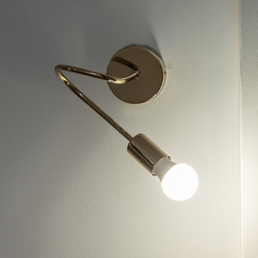 Vägglampa OXFORD 1xE27/15W/230V guldfärgad