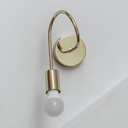 Vägglampa OXFORD 1xE27/15W/230V guldfärgad