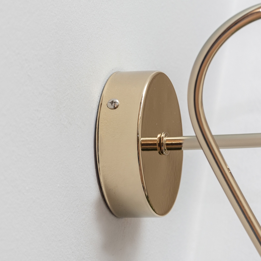 Vägglampa OXFORD 1xE27/15W/230V guldfärgad