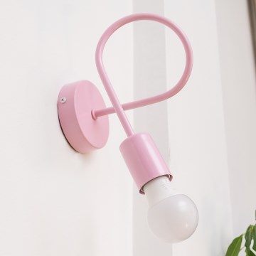 Vägglampa OXFORD 1xE27/15W/230V rosa