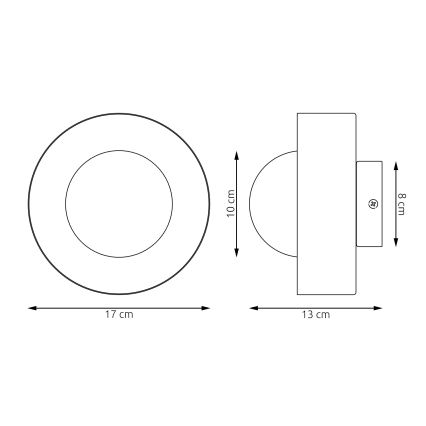 Vägglampa OZZY 1xG9/8W/230V beige