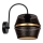 Vägglampa PARIS 1xE27/60W/230V svart/guld