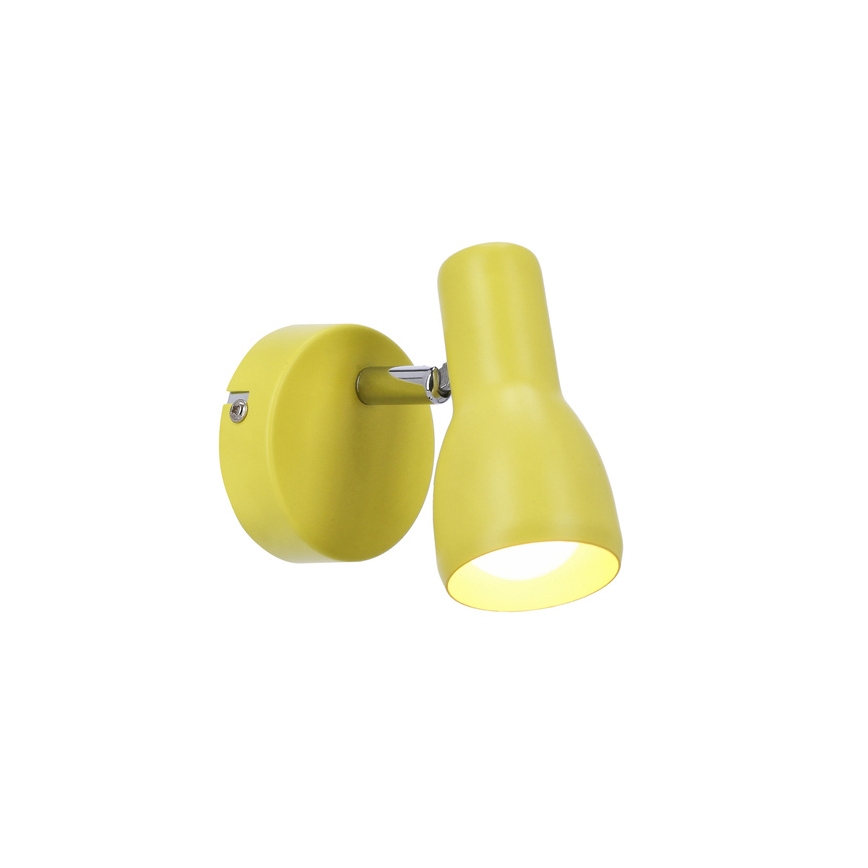 Vägglampa PICARDO 1xE14/40W/230V gul