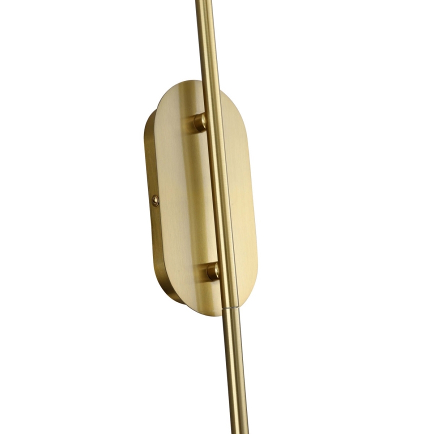 Vägglampa PIEGA 1xE14/40W/230V mässing/vit
