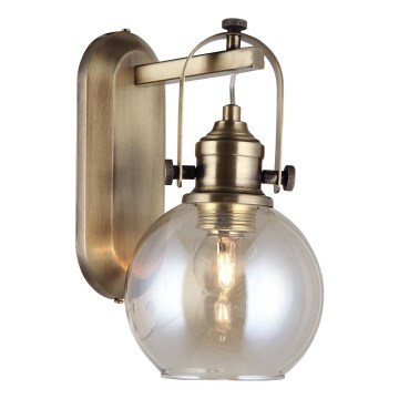 Vägglampa POLINO 1xE27/40W/230V, brons