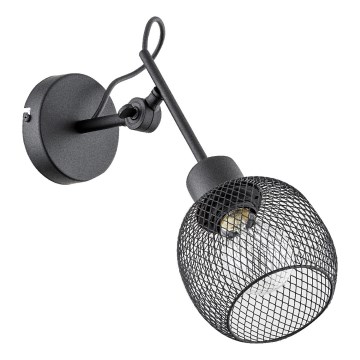 Vägglampa POLO 1xE27/15W/230V svart