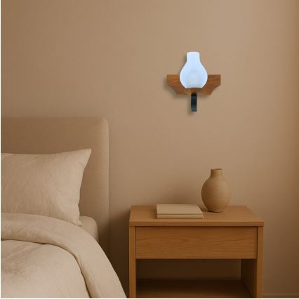 Vägglampa QUEEN 1xE14/40W/230V bok