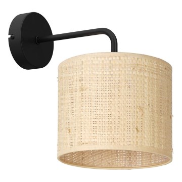 Vägglampa RATTAN 1xE27/60W/230V rotting