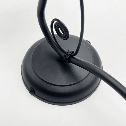 Vägglampa RETRO 1xE27/60W/230V svart/vit