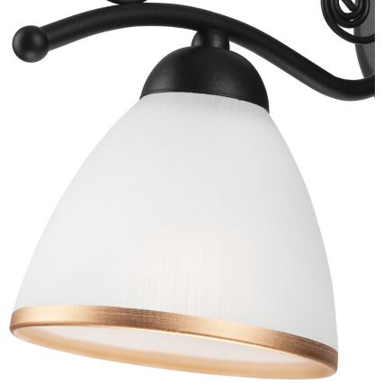 Vägglampa RETRO II 1xE27/60W/230V matt svart