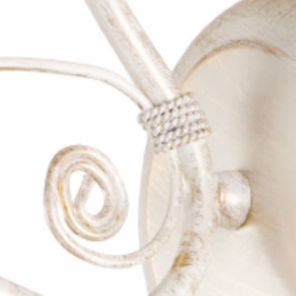 Vägglampa RETRO II 1xE27/60W/230V vit patina