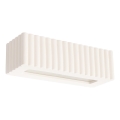 Vägglampa RIGATA 1xE27/15W/230V keramik/vit
