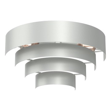 Vägglampa RINGS 2xE27/15W/230V skinande krom