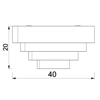Vägglampa RINGS 2xE27/15W/230V vit