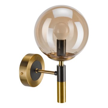 Vägglampa ROLLO 1xE14/5W/230V guld/rökig beige