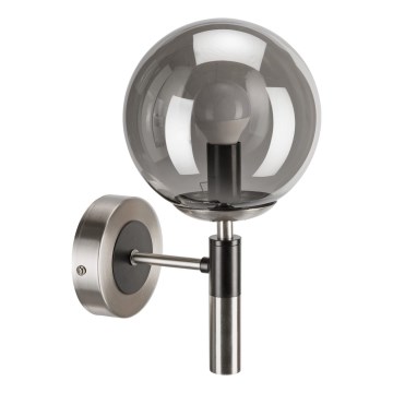 Vägglampa ROLLO 1xE14/5W/230V matt krom/rökig