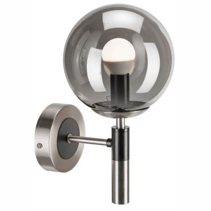 Vägglampa ROLLO 1xE14/5W/230V matt krom/rökig