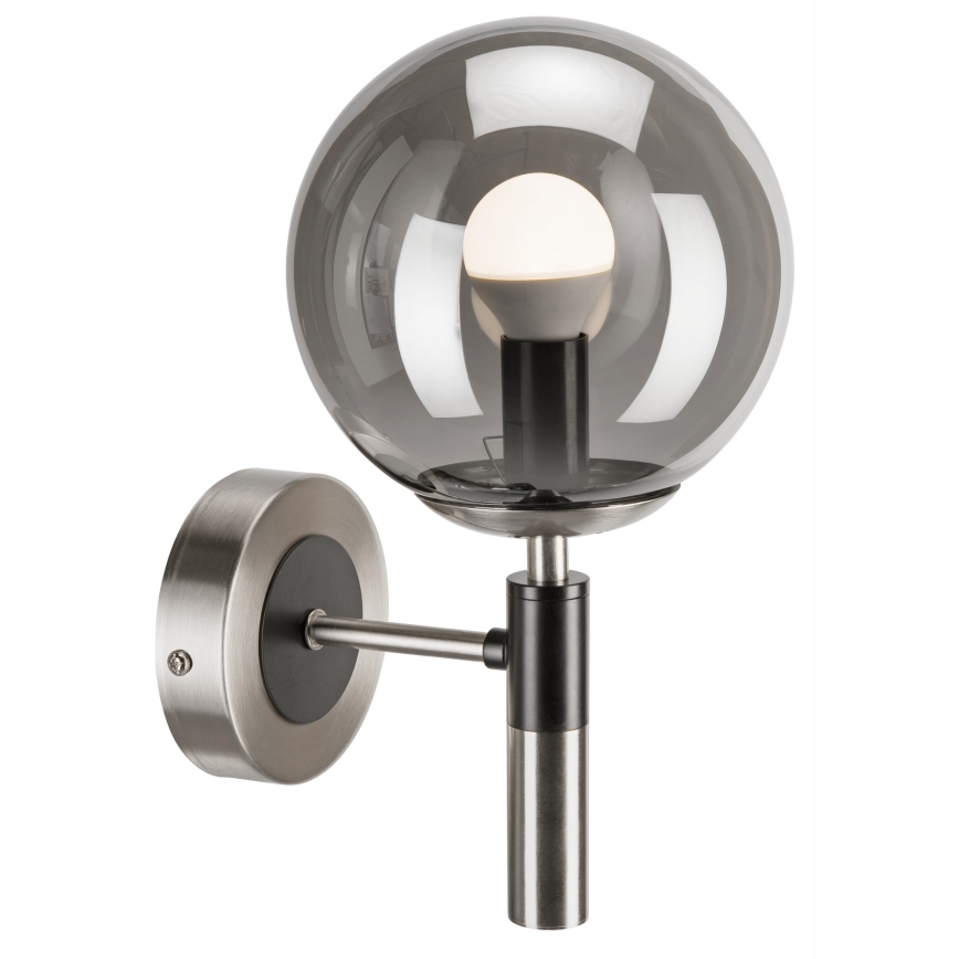 Vägglampa ROLLO 1xE14/5W/230V matt krom/rökig