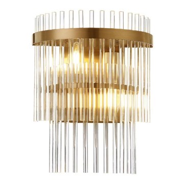 Vägglampa SABRINA 2xE14/40W/230V guld