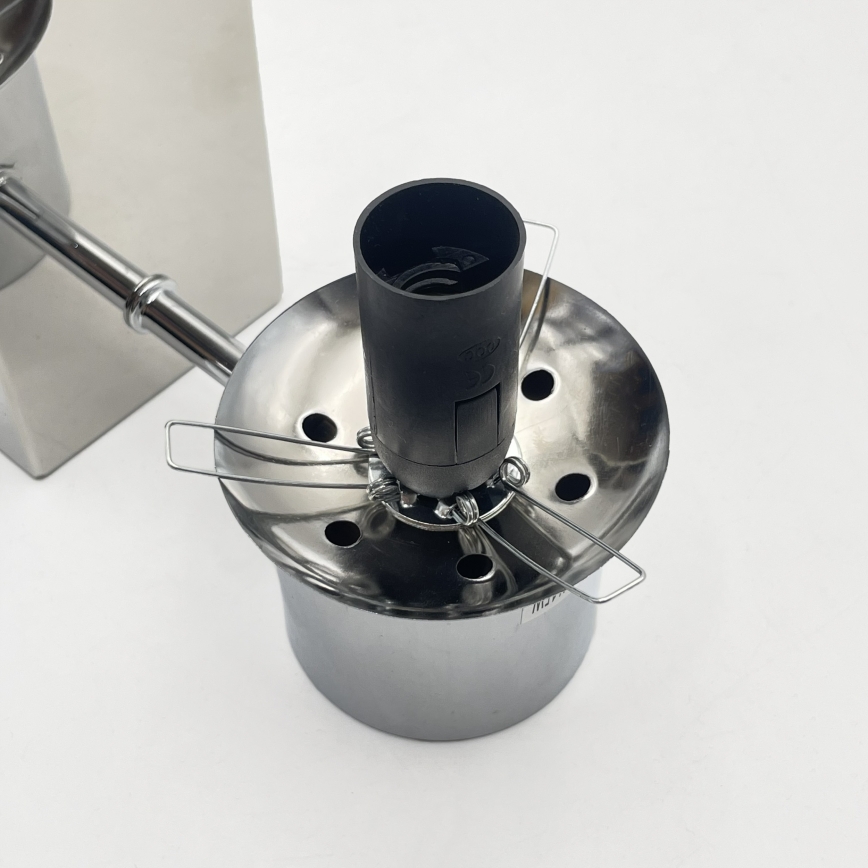 Vägglampa SFERIO 1xE14/5W/230V, blank krom/klart glas