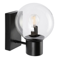 Vägglampa SFERIO 1xE14/5W/230V svart/klar