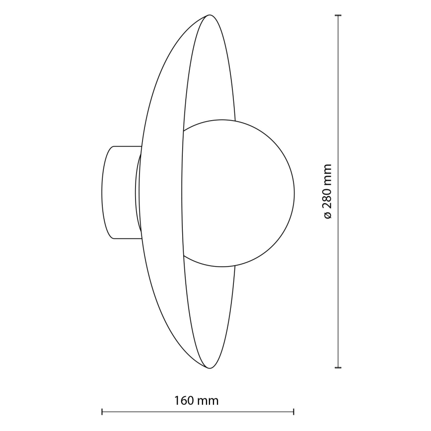 Vägglampa SLATE 1xG9/8W/230V diameter 28 cm beige