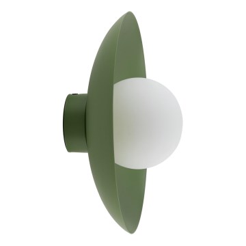 Vägglampa SLATE 1xG9/8W/230V diameter 28 cm grön
