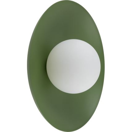 Vägglampa SLATE 1xG9/8W/230V diameter 28 cm grön